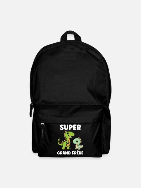 Super Big Brother Dinosaurier - Rucksack - Schwarz