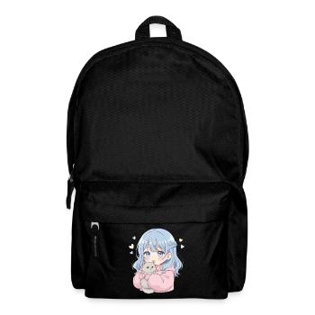 Anime Mädchen Katze Japan Kawaii Katzenliebhaber - Rucksack - Schwarz - Vorne
