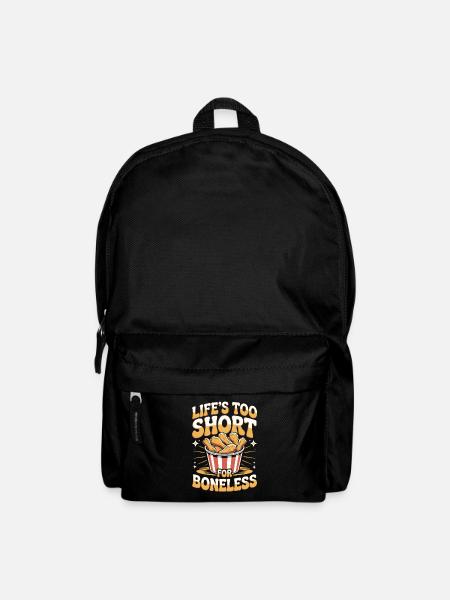 Chicken Wings Gaming Evening Humor - Backpack - black