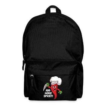 Mehr Würze Chili Koch - Rucksack - Schwarz - Vorne