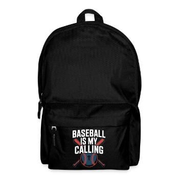 Christian Baseball Player Bible Faith Jesus Christ - Backpack - black - Front