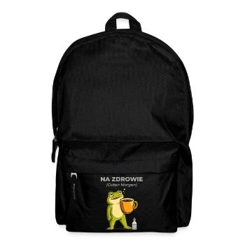 Frog Na zdrowie Coffee & Vodka Humor - Backpack - black - Front