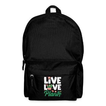 Pflanzenliebhaber Live Love Plants Succulent - Rucksack - Schwarz - Vorne