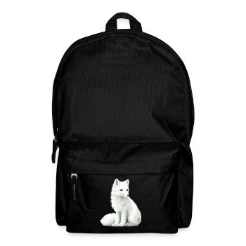 Illustration du renard blanc - Sac à dos - noir - Devant