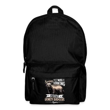 Funny Honey Badger - Rucksack - Schwarz - Vorne