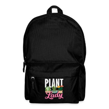 Plant lover planting succulent flower - Backpack - black - Front