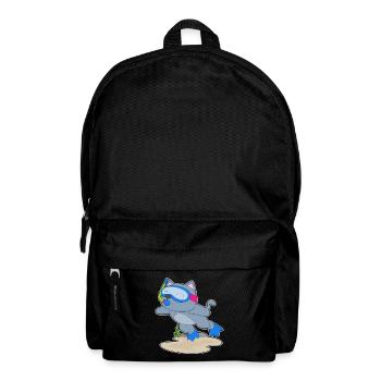 Katze Taucher Schnorchel Tauchen - Rucksack - Schwarz - Vorne