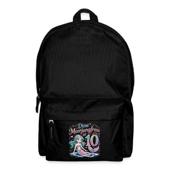 Cette sirène a 10 ans de fille 10 ans - Sac à dos - noir - Devant