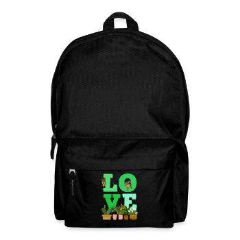 Pflanzenliebhaber Liebe Pflanzen Sukkulente Blume - Rucksack - Schwarz - Vorne