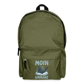 Baltic Sea Holiday MOIN UMMANZ Souvenier Funny - Backpack - olive green - Front