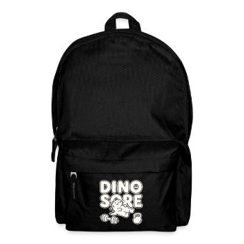 Dino Wunde lustiges Fitnessstudio-Wortspiel - Rucksack - Schwarz - Vorne