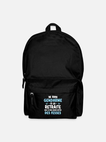 Je suis gendarme à la retraite mais je peux encore - Sac à dos - noir