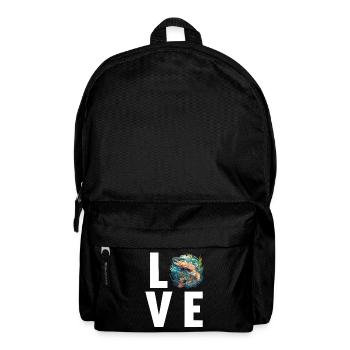 Lachse Lachs - Rucksack - Schwarz - Vorne