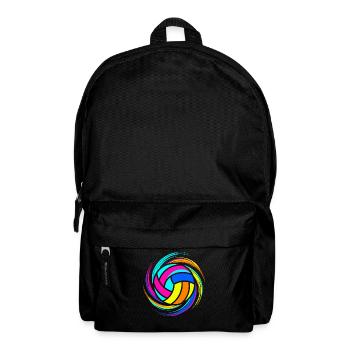 Colorful volleyball - Backpack - black - Front