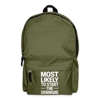 Most Likely Shenanigans - Backpack - olive green - Front