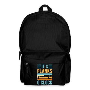 Fitness Fanatics It´s Planks O´Clock Calisthenics - Rucksack - Schwarz - Vorne