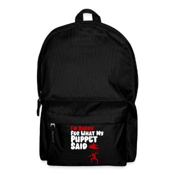 Puppet Confession on Strings - Backpack - black - Front