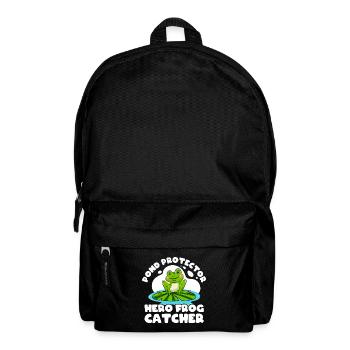 Frog Catcher Pond Protector Frog - Backpack - black - Front