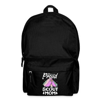 Stolze Pfadfindermama Pfadfindermutter Camp - Rucksack - Schwarz - Vorne