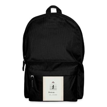 Shut up – Volume Zero Minimal Design - Backpack - black - Front