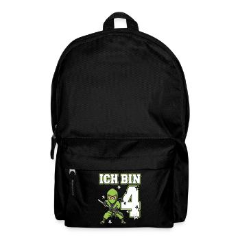 I'm 4 Ninja 4th Birthday Green Karate - Backpack - black - Front