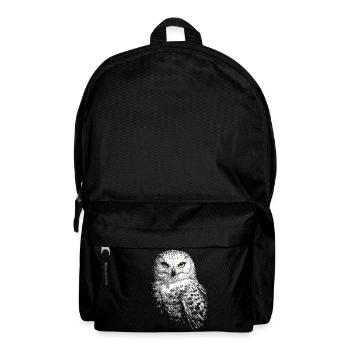 Snowy owl - Backpack - black - Front