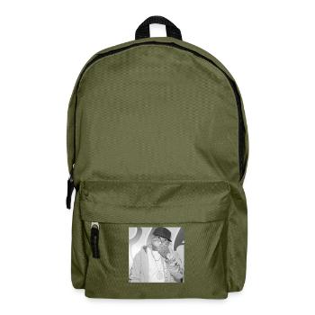 Cat rapper street style - Backpack - olive green - Front