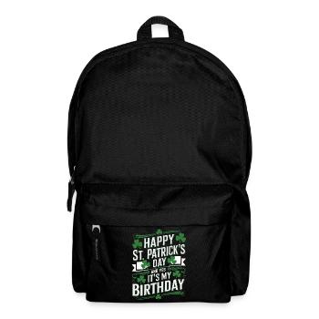 StPatrick's Birthday – Happy Birthday - Backpack - black - Front