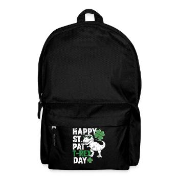 T-Rex pour la Saint-Patrick - Sac à dos - noir - Devant
