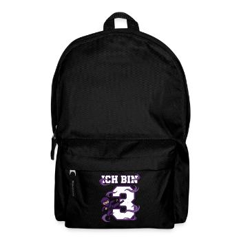 I'm 3 Ninja 3rd Birthday Purple Karate - Backpack - black - Front