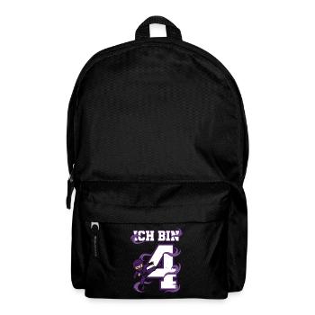 I'm 4 Ninja 4th Birthday Purple Karate - Backpack - black - Front