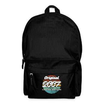 19th Birthday Man Woman 4 Years 2007 Gift - Backpack - black - Front