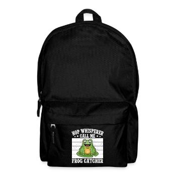 Frog Catcher Hop Whisperer Call Me Frog - Backpack - black - Front