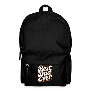 Best Dad Ever Shirt – Papa Geschenk - Rucksack - Schwarz - Vorne