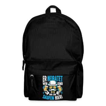 Bachelor Party T-Shirt Men Bachelor Party Rumbling - Backpack - black - Front