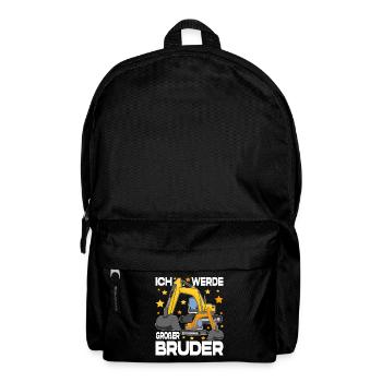 Ich werde Großer Bruder 2025 Kinder Nachwuchs - Rucksack - Schwarz - Vorne