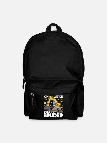 Ich werde Großer Bruder 2025 Kinder Nachwuchs - Rucksack - Schwarz