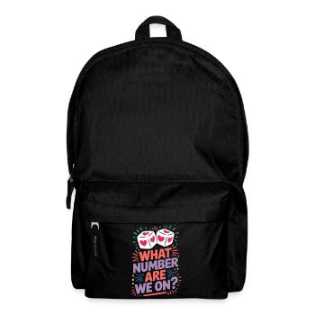 Bunco Sprüche Würfelspiel Lustiges Bunco Geschenk  - Rucksack - Schwarz - Vorne