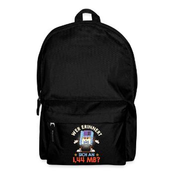 Computer WHO REMEMBERS 1.44 MB? FUNNY - Backpack - black - Front