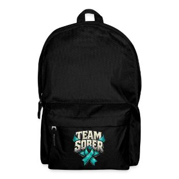 Detoxification Withdrawal Addicted Team Sober - Backpack - black - Front