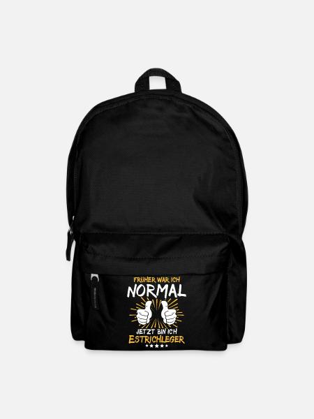 Estrichleger Spruch - Rucksack - Schwarz