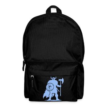 Wikinger Krieger mit Axt und Schild - Rucksack - Schwarz - Vorne