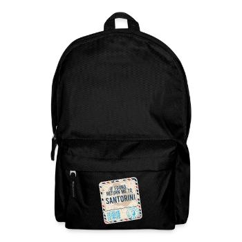 If Found Return To Santorini - Rucksack - Schwarz - Vorne