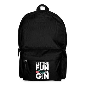 Gin Let The Fun Be Gin & Tonic Lover Party Gin - Backpack - black - Front