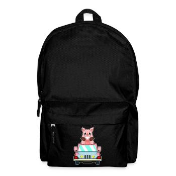 Pig Car - Backpack - black - Front