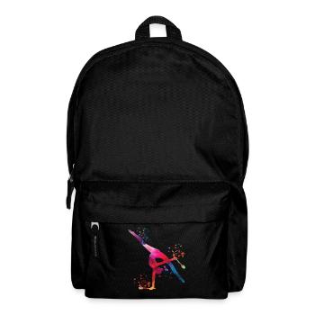 Gymnaste avec massues Gymnastique rythmique - Sac à dos - noir - Devant