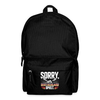 Sorry Germany plays football fan - Backpack - black - Front