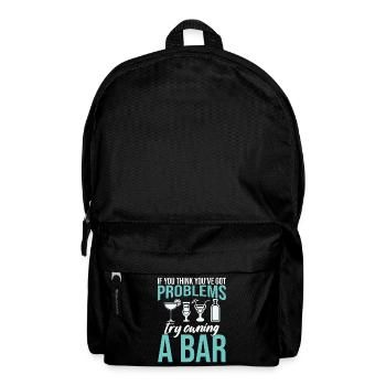 Bartender Pub Owner Bartending Bar Owner Barmaid - Backpack - black - Front