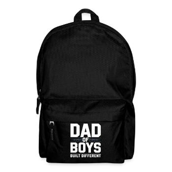 Dad of Boys – Proud Young Dad Saying - Backpack - black - Front