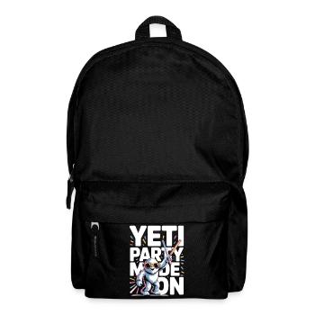 Mode Yeti Party – Monstre de fête drôle - Sac à dos - noir - Devant